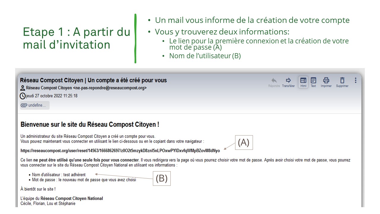 PREMIERS PAS VERS LA CRÉATION DE COMPTE