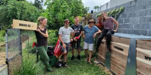 Installation d'un compost collectif au Tampon