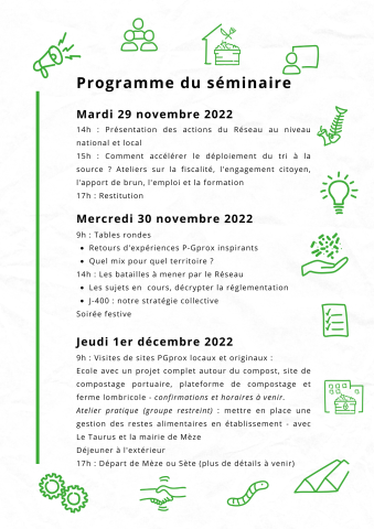 programme du séminaire 2022