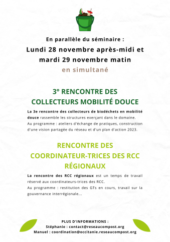 programme en parallèle séminaire