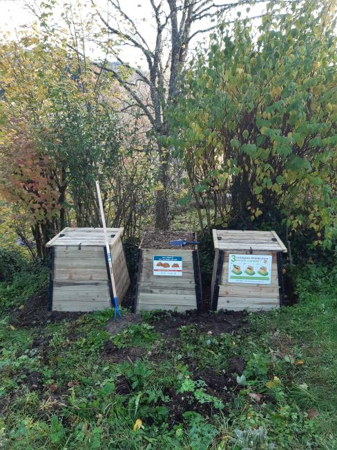 Site de compostage pour le Gîte La Cheveyre