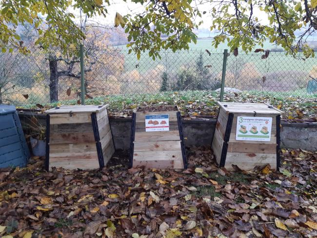 Site de compostage pour le Gîte Les Hortensias