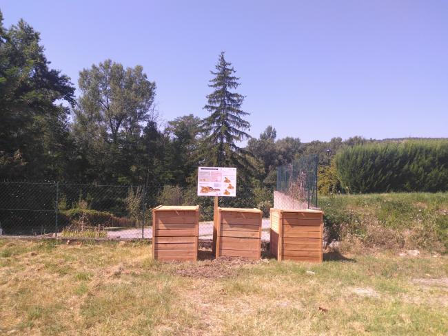 Composteur partagé de Sourribes à proximité de la Mairie